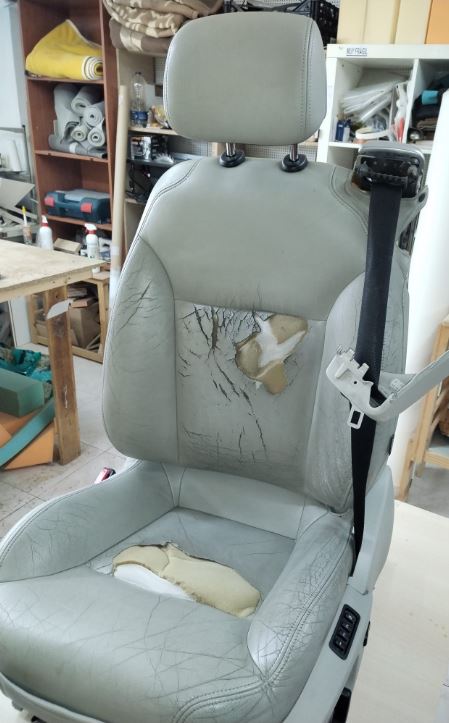 Antes de tapizado de butaca